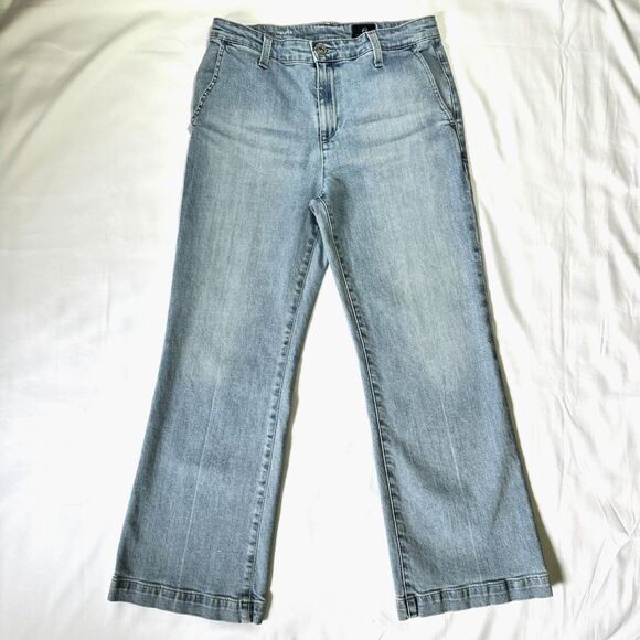 Adriano Goldschmied Cropped Flare Trouser Denim Jeans The Layla Women's Size 27 - Picture 1 of 9